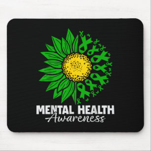 Green Ribbon Sonnenblume Wom Mousepad
