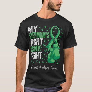 Green Ribbon Stepmutter Traumatisches Gehirn Verle T-Shirt