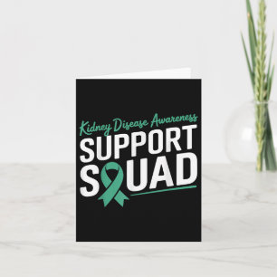 Green Ribbon Support Squad für Nierenerkrankungen Karte