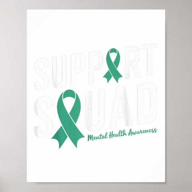 Green Ribbon Support Squad für Software für psychi Poster (Vorne)