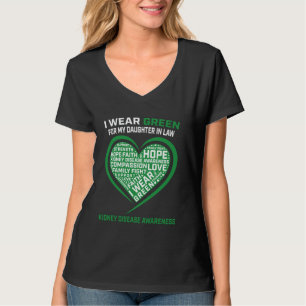 Green Ribbon Tochter im Gesetz Nierenerkrankung Aw T-Shirt