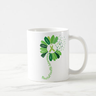 Green Ribbon Warrior & amp; Unterstützer - Mental Kaffeetasse