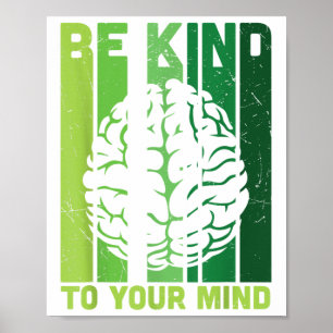 Green Ribbon Warrior & amp; Unterstützer - Mental Poster
