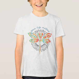 Green Ribbon Warrior & amp; Unterstützer - Mental  Tri-Blend Shirt