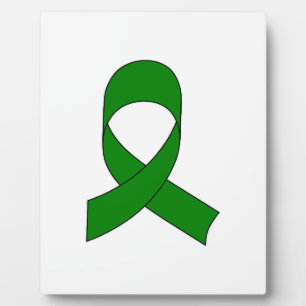 Green Ribbon Zeichnend Fotoplatte