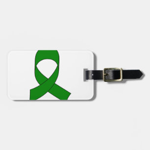 Green Ribbon Zeichnend Gepäckanhänger