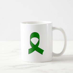 Green Ribbon Zeichnend Kaffeetasse