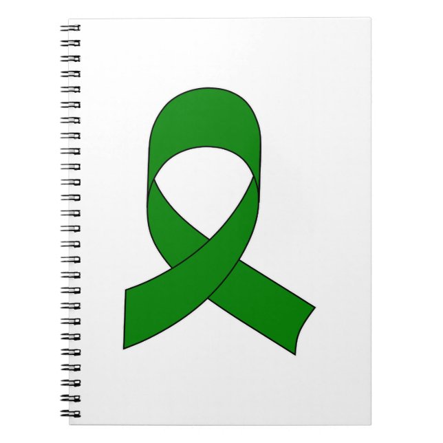 Green Ribbon Zeichnend Notizblock (Vorderseite)