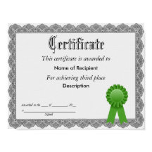 Green Ribbon-Zertifikat