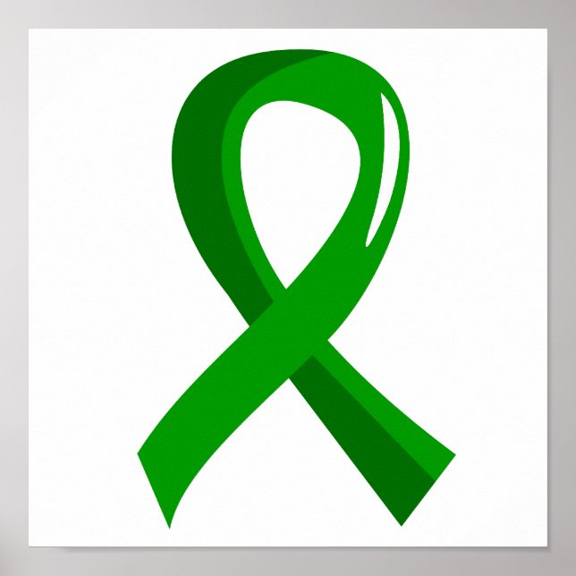 Green Ribbon zur psychischen Gesundheit 3 Poster (Vorne)