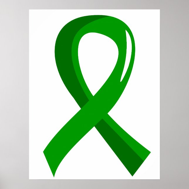 Green Ribbon zur psychischen Gesundheit 3 Poster (Vorne)