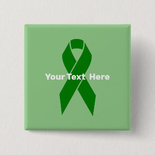 Green Ribbon zur Sensibilisierung für psychische G Button