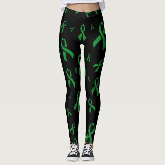 Green Ribbons.. C Diff Leggings (Vorderseite)