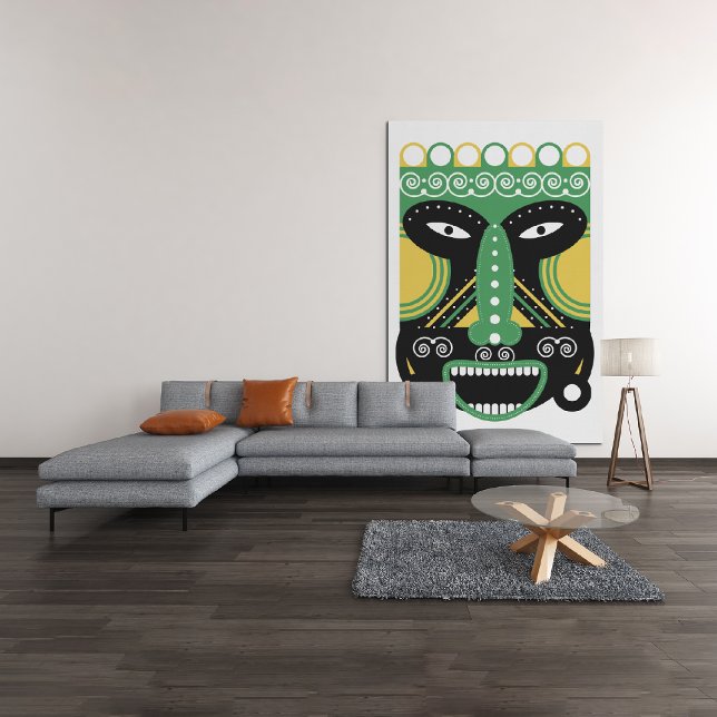 Green Ritual Mask Leinwanddruck (Von Creator hochgeladen)