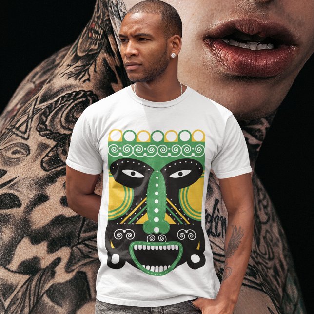 Green Ritual Mask T-Shirt (Von Creator hochgeladen)