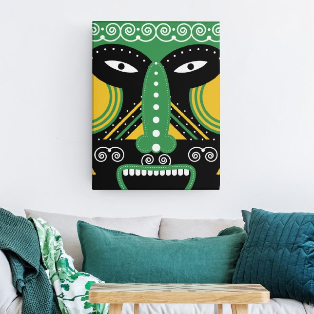 Green Ritual Tribal Leinwanddruck (Von Creator hochgeladen)