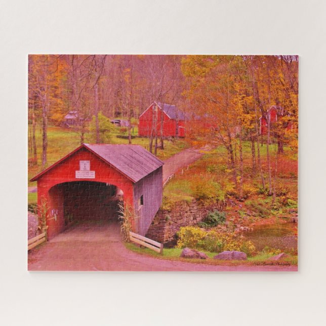 Green River Covered Bridge - Vermont Puzzle (Horizontal)