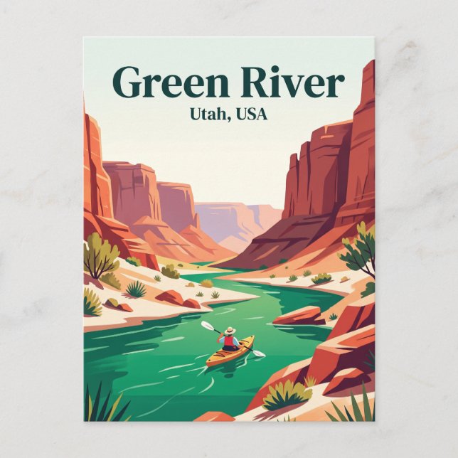 Green River Utah, USA Postkarte (Vorderseite)