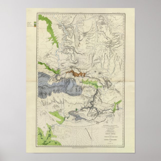 Green River von der Gewerkschaft Pacific Rail Road Poster (Vorne)