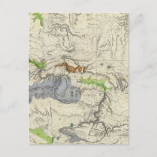 Green River von der Gewerkschaft Pacific Rail Road Postkarte