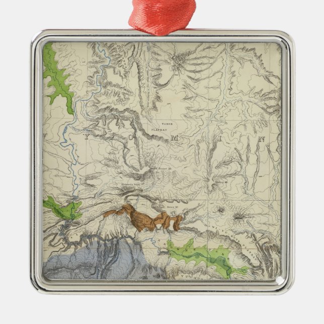 Green River von der Gewerkschafts-pazifischen Silbernes Ornament (Vorne)