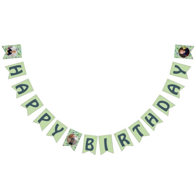 Green Roaring Jurassic Dinosaurier Wimpelkette (Alle)