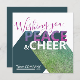 Green, rosa Violet Business Typografy Holiday Einladung