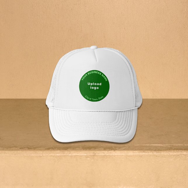 Green Round Business Brand on Trucker Hat Truckerkappe (Green round business brand on trucker hat)