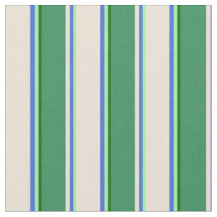 Green, Royal Blue, Bisque, Sea Green & Dark Green Stoff