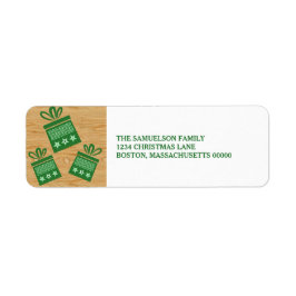 Green Rustic präsentiert Weihnachtsadressen-Labels
