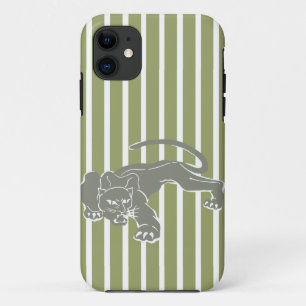 Green Safari Strip mit Leopard Case-Mate iPhone Hülle