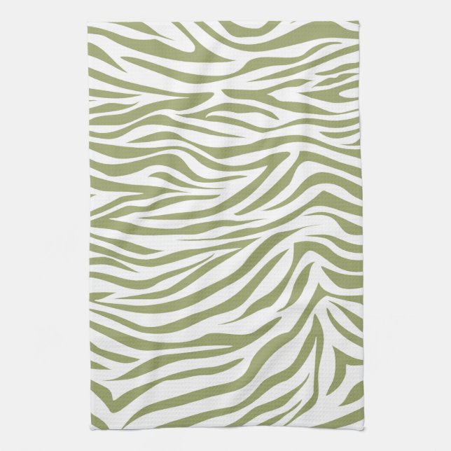 Green Safari Zebra Handtuch (Vertikal)