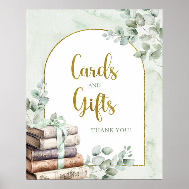 Green Sage Storybook Karten und Gifts Poster (Vorne)