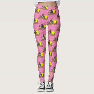 Green Saguaro Cactus Wüste Sunrise Thunder_Cove Leggings