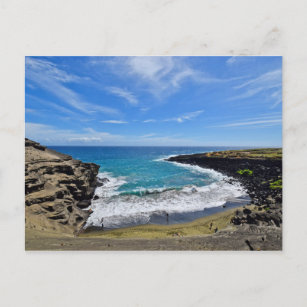 Green Sand Beach - Big Island, Hawaii - Postcard Postkarte
