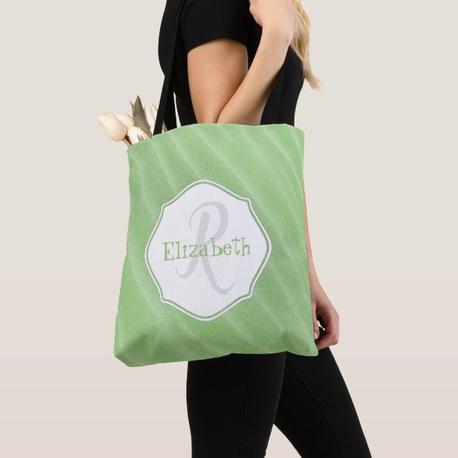Green Sand Ripples Personalisierte Tasche (Von Nahem)