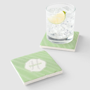 Green Sand Ripples Personalisierter Untersetzer