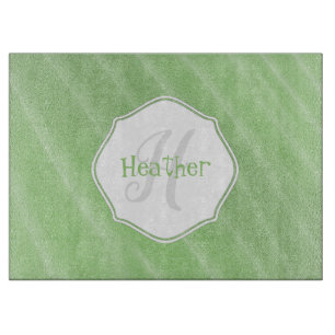 Green Sand Ripples Personalisiertes Cutting Board Schneidebrett