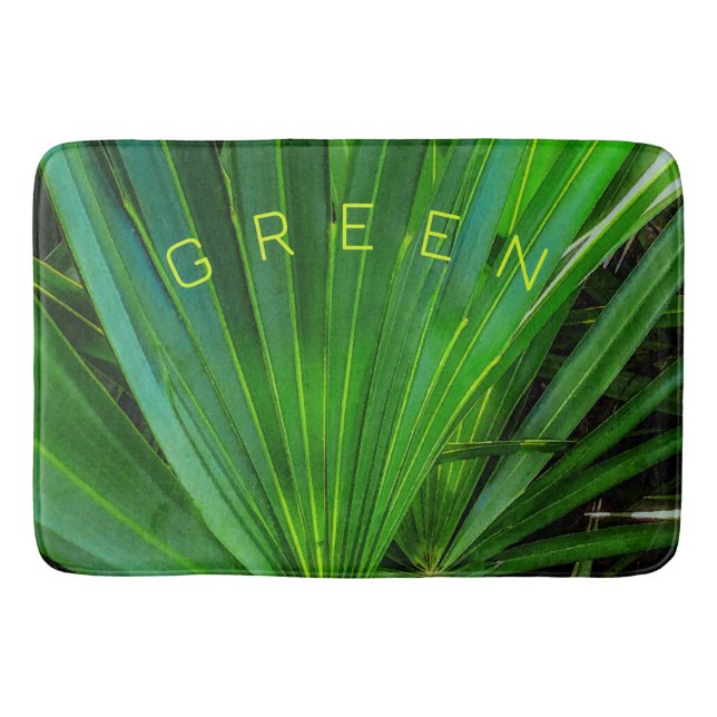 GREEN Saw Palmetto Bath Mat Badematte (Vorderseite)