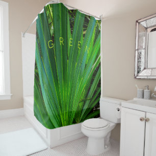 GREEN Saw Palmetto Duschvorhang