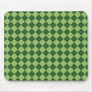 Green Schachbrett Diamond Pattern Mousepad