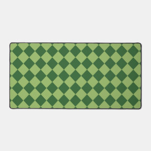 Green Schachbrett Diamond Pattern Schreibtischunterlage