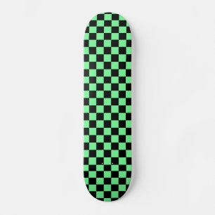 Green Schachbretts Skateboard Deck