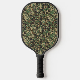 Green, schwarz und braun Tarnmuster Pickleball Schläger