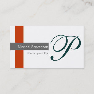 Green Schwarz-weiß Gray Red Stripes Business Card Visitenkarte