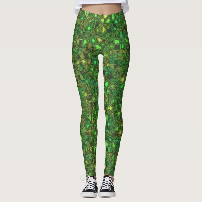 Green Sci-Fi Leggings (Vorderseite)