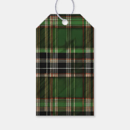 Green Scottish Tartan Gastgeschenk Hochzeit Geschenkanhänger