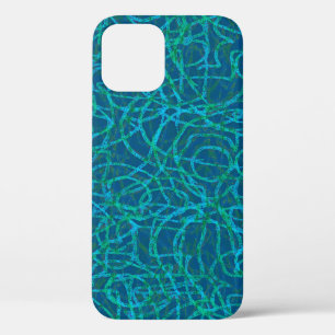 Green scribbled lines muster Case-Mate iPhone cas Hülle