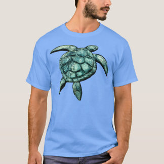 Green Sea Turtle 3D von Makena aus Schiefer geschn T-Shirt