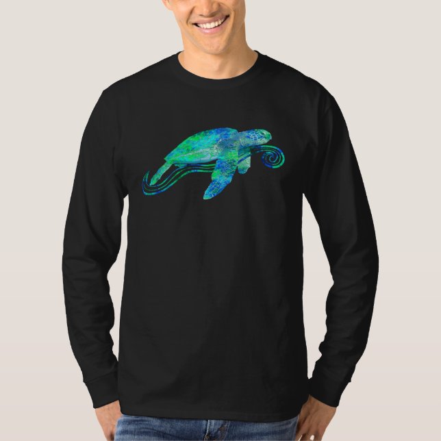 Green Sea Turtle Animal T-Shirt (Vorderseite)